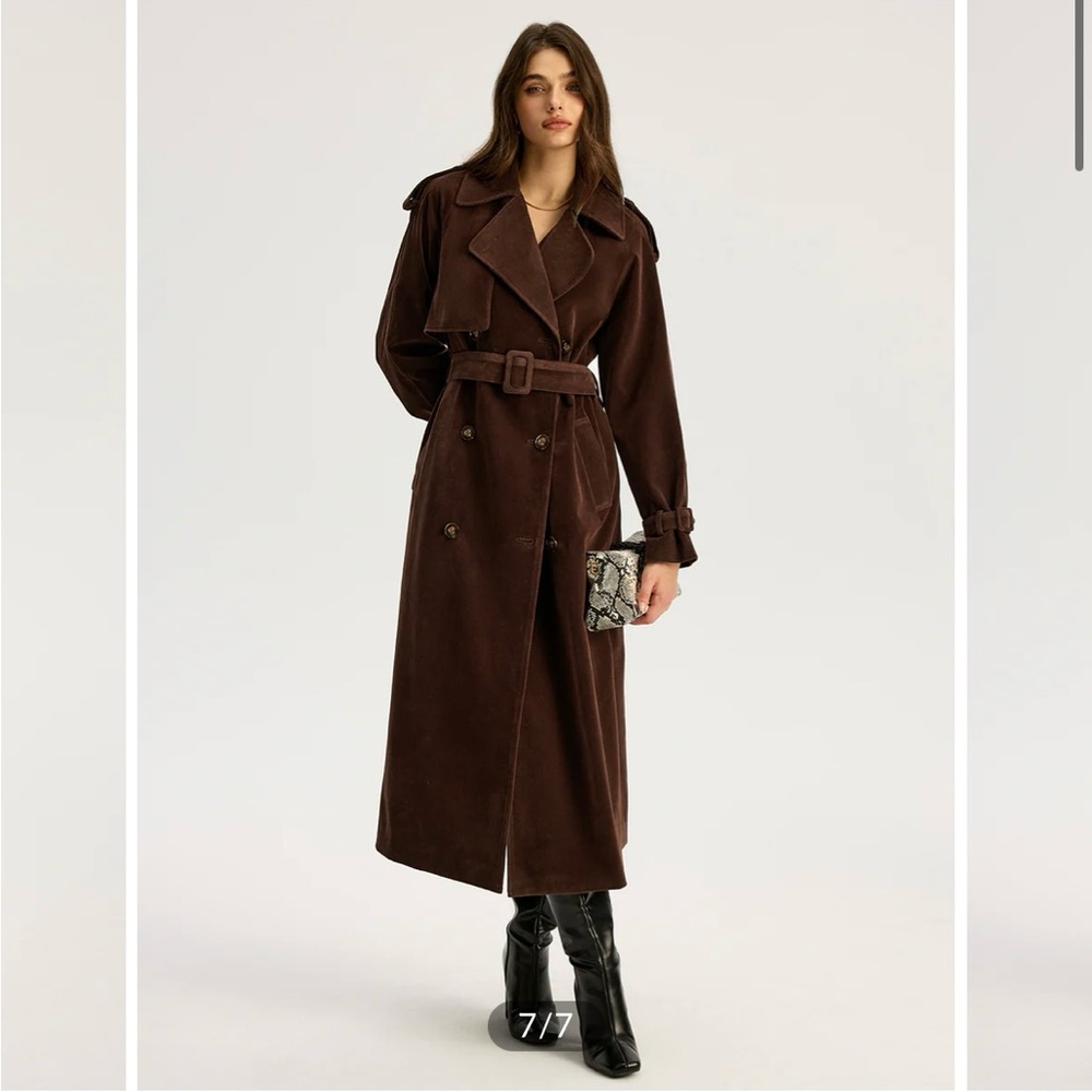 Commense Brown Trench Coat